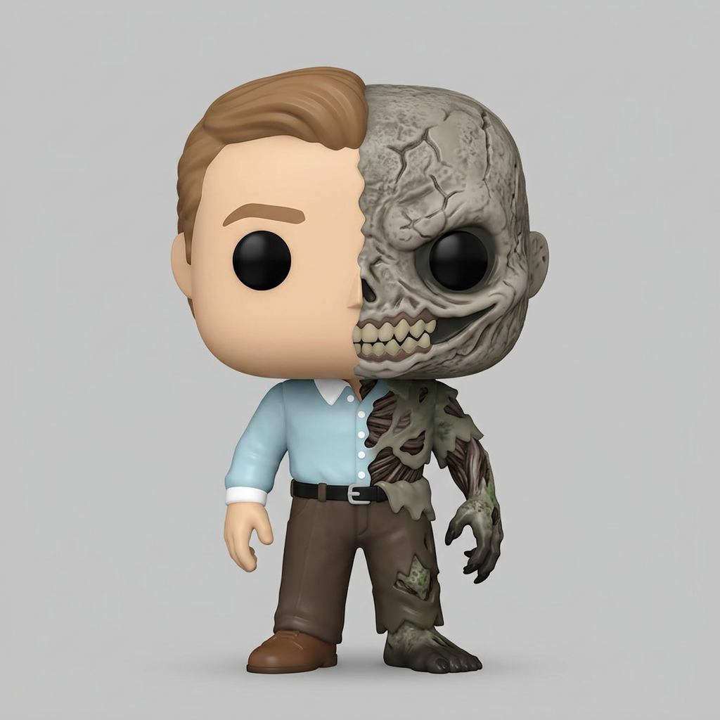 Smiley Face Man Half Monster Funko Pop