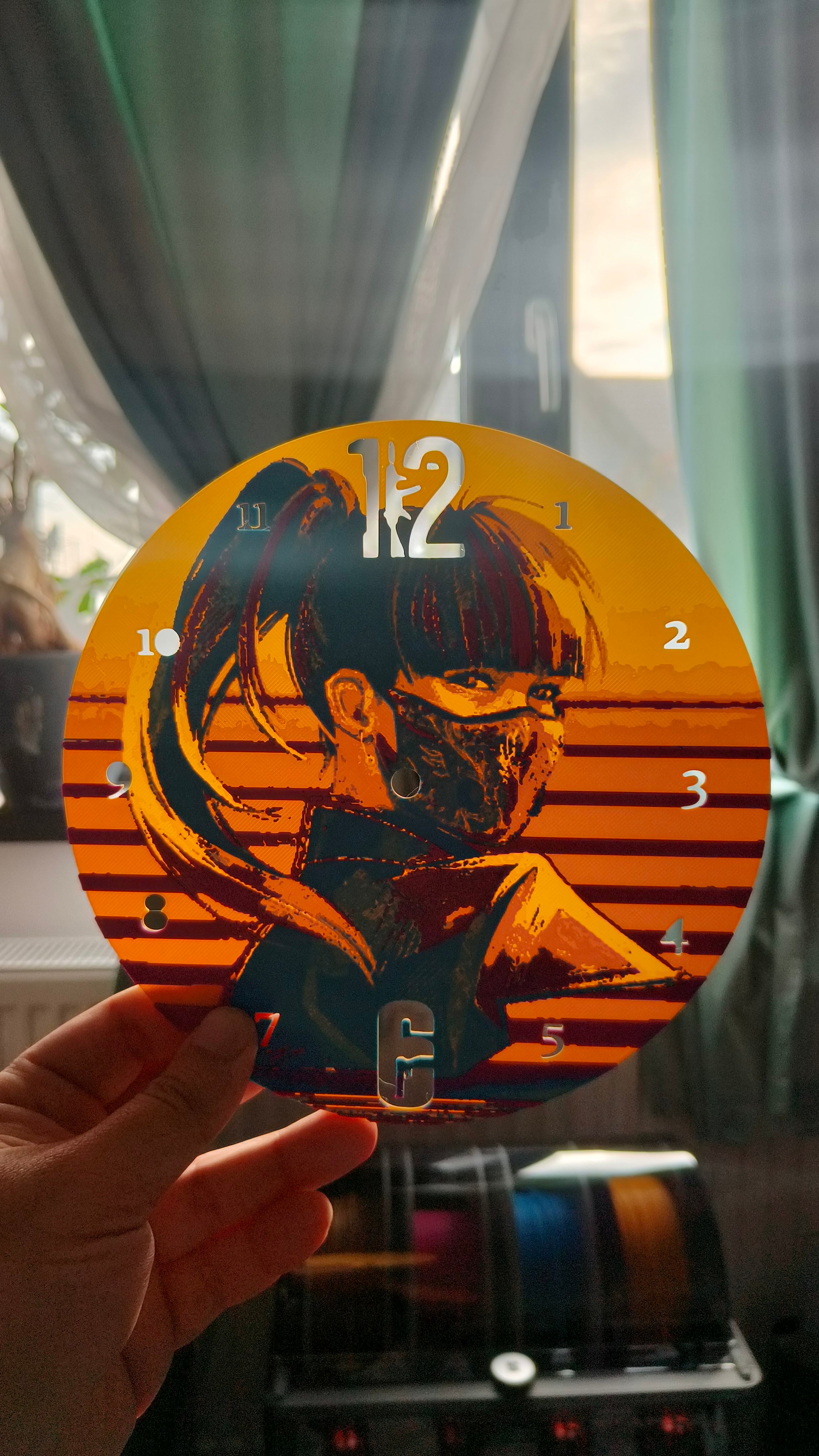Ceas personalizat R6 diam 20cm